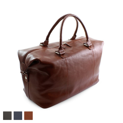 Picture of TRIM COLOURS SANDRINGHAM NAPPA LEATHER WEEKENDER BAG