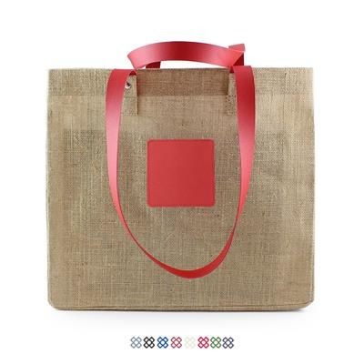 Picture of JUTE UNLINED TOTE with Como Long Handles & Trim.