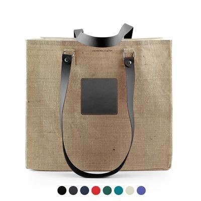 Picture of JUTE TOTE with Recycled Como Long Handles & Trim.