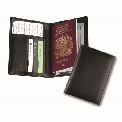Picture of BALMORAL BONDED LEATHER DELUXE PASSPORT HOLDER