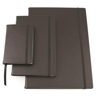 Picture of SANDRINGHAM NAPPA LEATHER A4 CASEBOUND NOTE BOOK with Elastic Strap