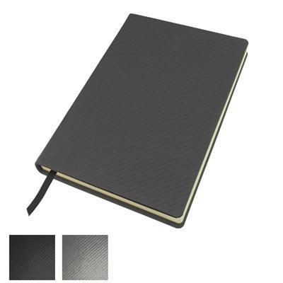 Picture of CARBON FIBRE TEXTURE A5 CASEBOUND NOTE BOOK