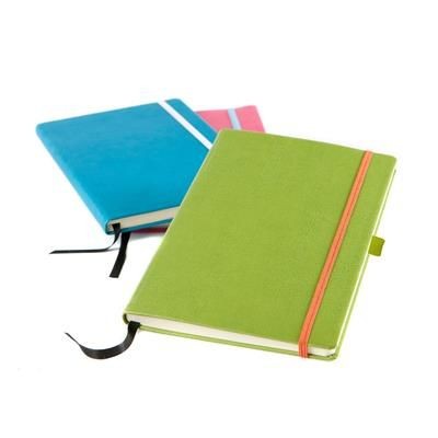 Picture of MIX & MATCH A5 CASEBOUND NOTE BOOK with Pen-Loop