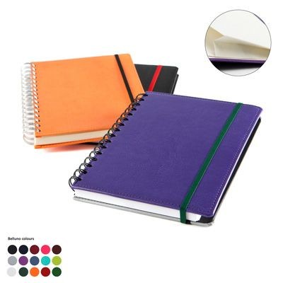 Picture of A5 WIRO NOTE BOOK with Elastic Strap in Belluno PU Leather