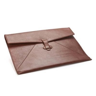 Picture of SANDRINGHAM LEATHER UNDER ARM PORTFOLIO & LAPTOP CASE with Strap to Close