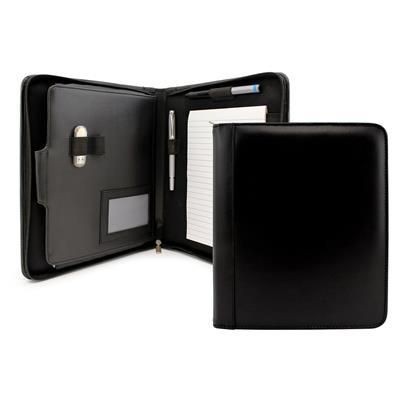 Picture of DELUXE LEATHER COMPENDIUM FOLDER with Ipad or Tablet Pocket.