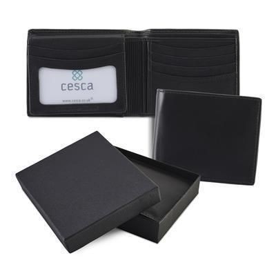 Picture of SANDRINGHAM NAPPA LEATHER GENTS WALLET in Black.