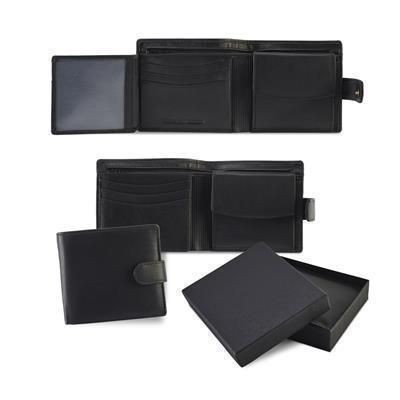 SANDRINGHAM NAPPA LEATHER GENTS WALLET with Strap & Coin Pocket