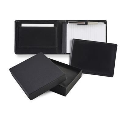 Picture of SANDRINGHAM NAPPA LEATHER FLIP UP NOTE BOOK & PEN