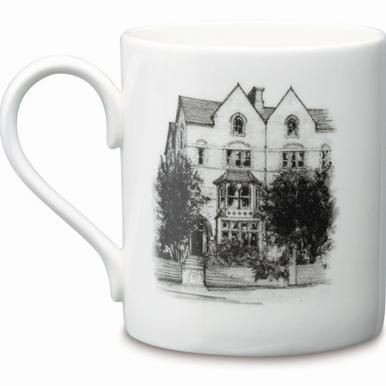 Picture of BALMORAL BONE CHINA MUG in White.