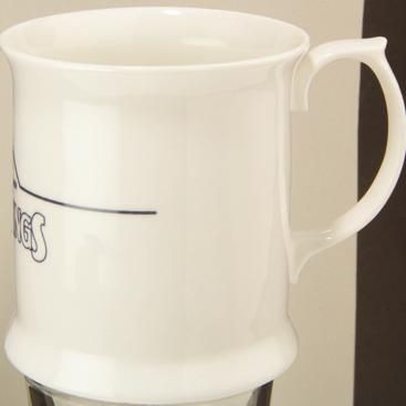 Picture of MINI BONE CHINA TANKARD MUG in White.