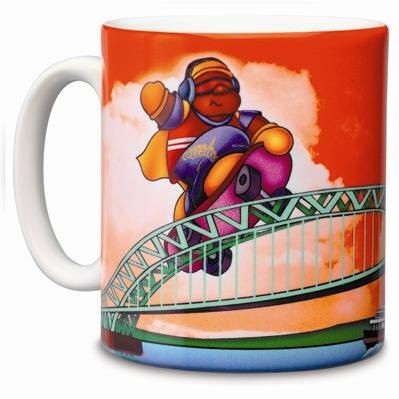 Picture of DYE SUBLIMATION CERAMIC POTTERY MUG in White.