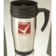 Picture of METAL TRAVEL MUG in Silver & Black