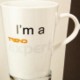Picture of LATTE CERAMIC POTTERY MUG in White