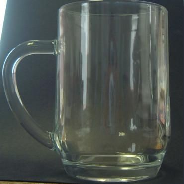 Picture of PINT TANKARD BEER GLASS in Clear Transparent