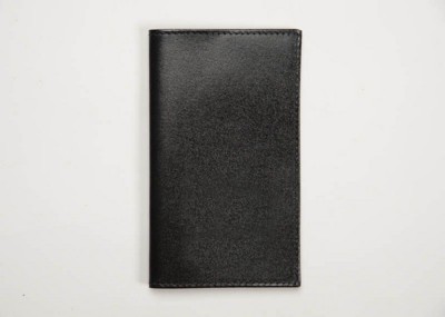 Picture of RECYCLED LEATHER POCKET NOTE BOOK WALLET with Comb Bound Insert