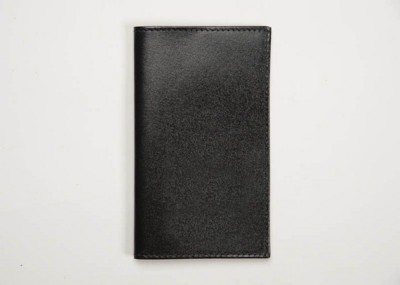 Picture of RECYCLED LEATHER POCKET NOTE BOOK WALLET with Comb Bound Insert.