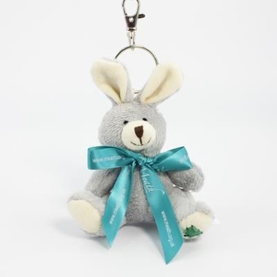 Picture of 12CM SITTING PATCH KEYRING RABBIT.