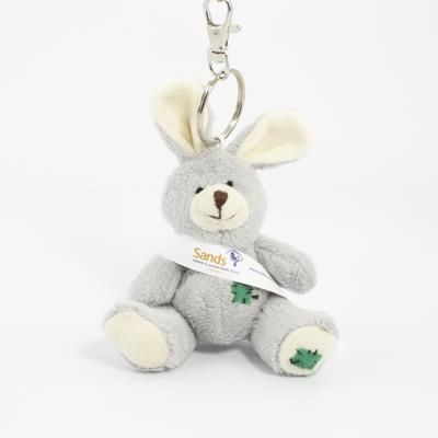 Picture of 12CM SITTING PATCH KEYRING RABBIT.