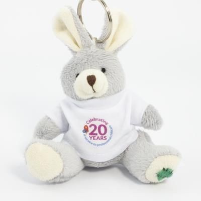 Picture of 12CM SITTING PATCH KEYRING RABBIT