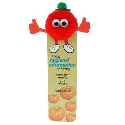 Picture of HEALTHY EATING TOMATO BOOKMARK AD-BUG.