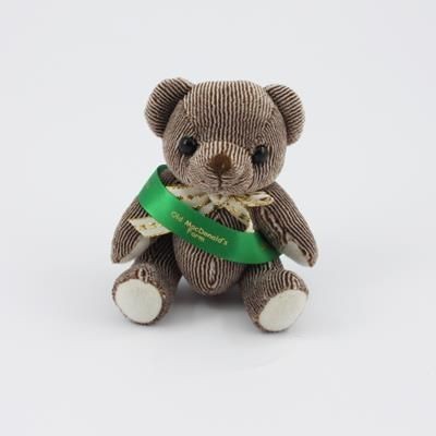 Picture of 12CM SASH CHOCOLATE CANDY BEAR.