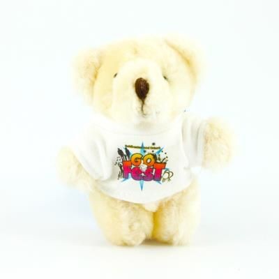 Picture of 9CM JOINTED BABY BEAR with Satin Sash.