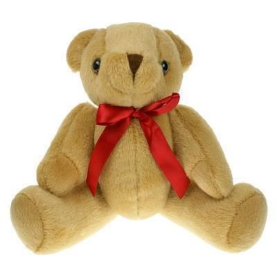 Picture of 25CM PLAIN HONEY JOINTED BEAR.