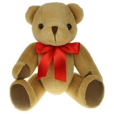 Picture of 30CM PLAIN HONEY JOINTED BEAR.