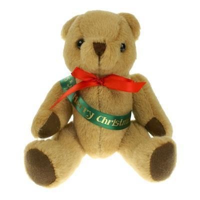 Picture of 20CM HONEY JOINTED BEAR with Sash.