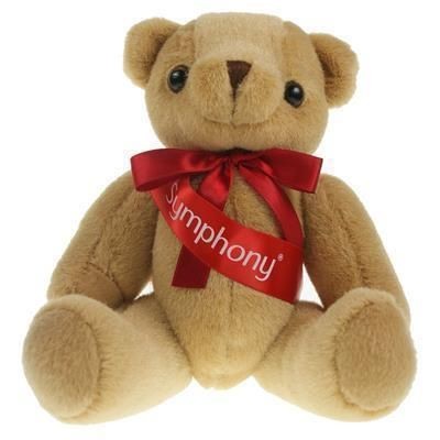 Picture of 25CM HONEY JOINTED BEAR with Sash