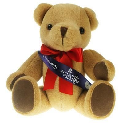 Picture of 30CM HONEY JOINTED BEAR with Sash