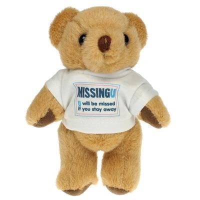 Picture of 13CM HONEY JOINTED BEAR with Tee Shirt.