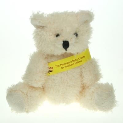 Picture of 12CM SNOWY BEAR with Sash.