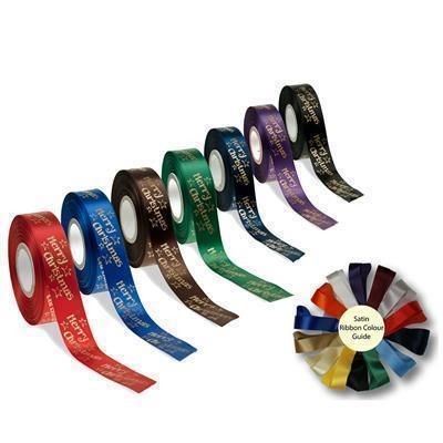 Picture of 25MM SINGLE FACED WOVEN EDGE SATIN RIBBON