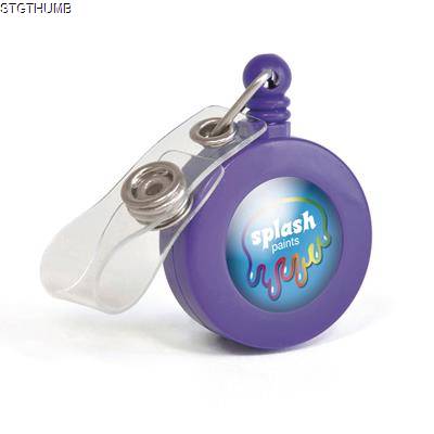 Picture of DOMED SKI PASS HOLDER in Purple