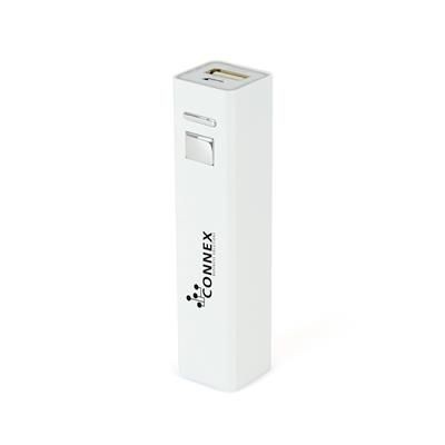 Picture of WHITE CUBOID POWER BANK.