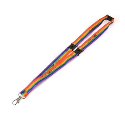 Picture of RAINBOW POLYESTER LANYARD.