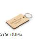 Picture of RECTANGULAR WOOD KEYRING