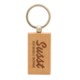 Picture of RECTANGULAR BEECH WOOD KEYRING