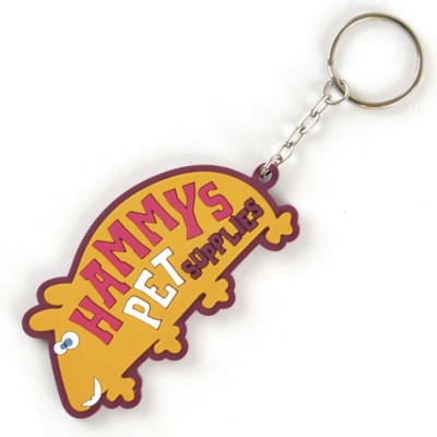 Picture of LARGE PVC BESPOKE KEYRING.