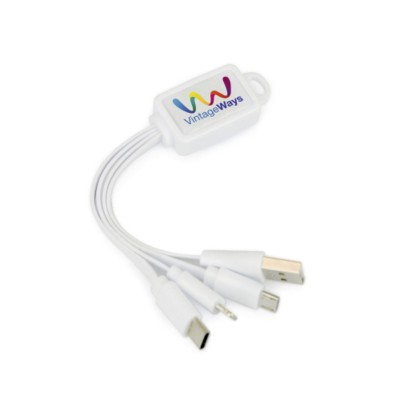 Picture of TUCKER 3-IN-1 CHARGER in White.