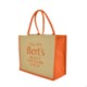Picture of LARGE COLOUR TRIM HALTON SHOPPER in Amber