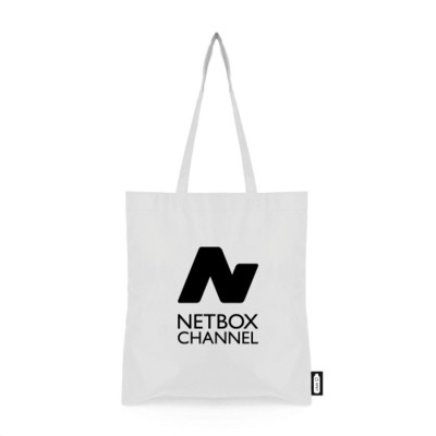 Picture of RPET SHOPPER TOTE BAG in White