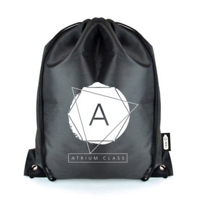 Picture of RPET DRAWSTRING BAG in Black