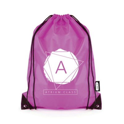 Picture of RPET DRAWSTRING BAG in Purple