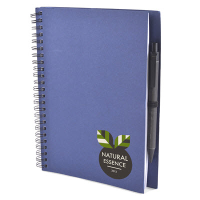 Picture of A5 INTIMO RECYCLED NOTE BOOK in White.