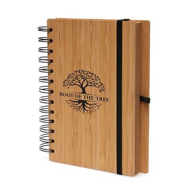 Picture of B6 SPIRAL BAMBOO NOTE BOOK