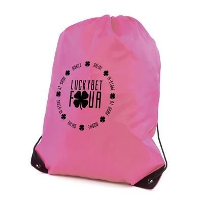 Picture of PEGASUS PLUS DRAWSTRING BAG in Light Pink.