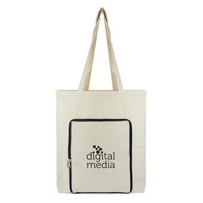 10 SECONDS COTTON SHOULDER TOTE CONTRAST SHOPPING BAGS SHOULDER STRAP 38x42CM